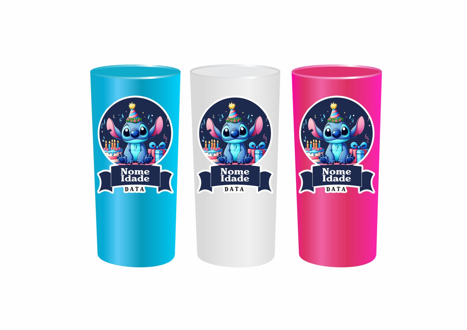 Copo long drink colorido