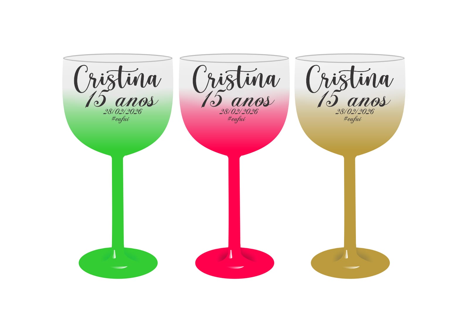 Taça de gin jateada